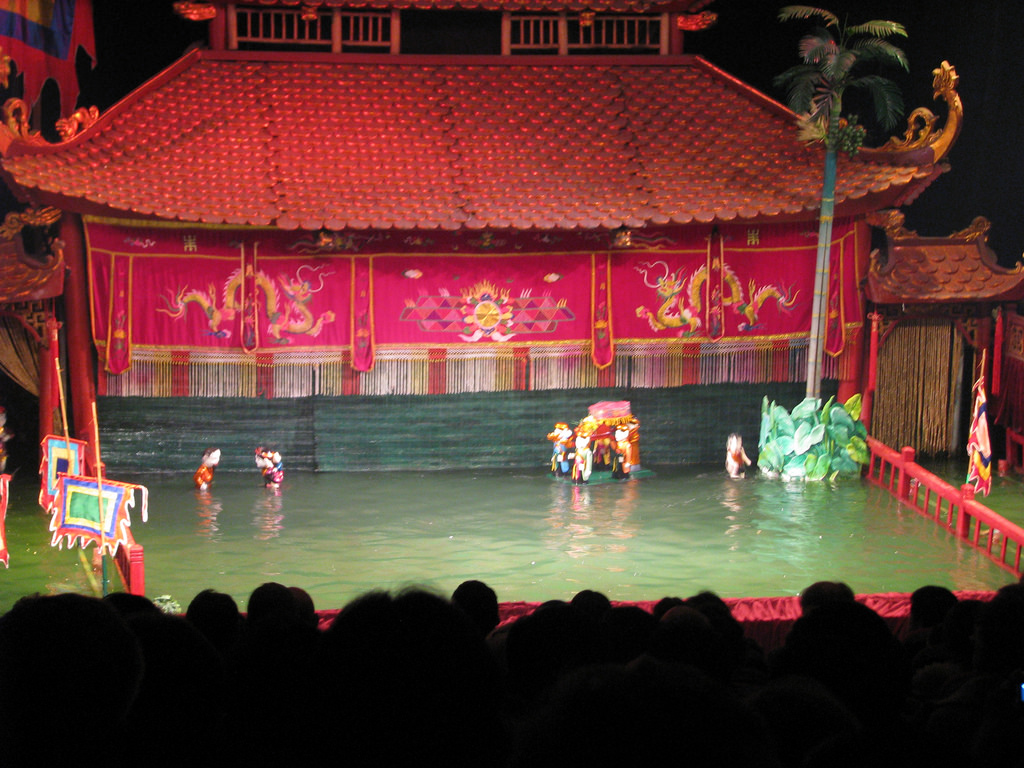 water puppetry